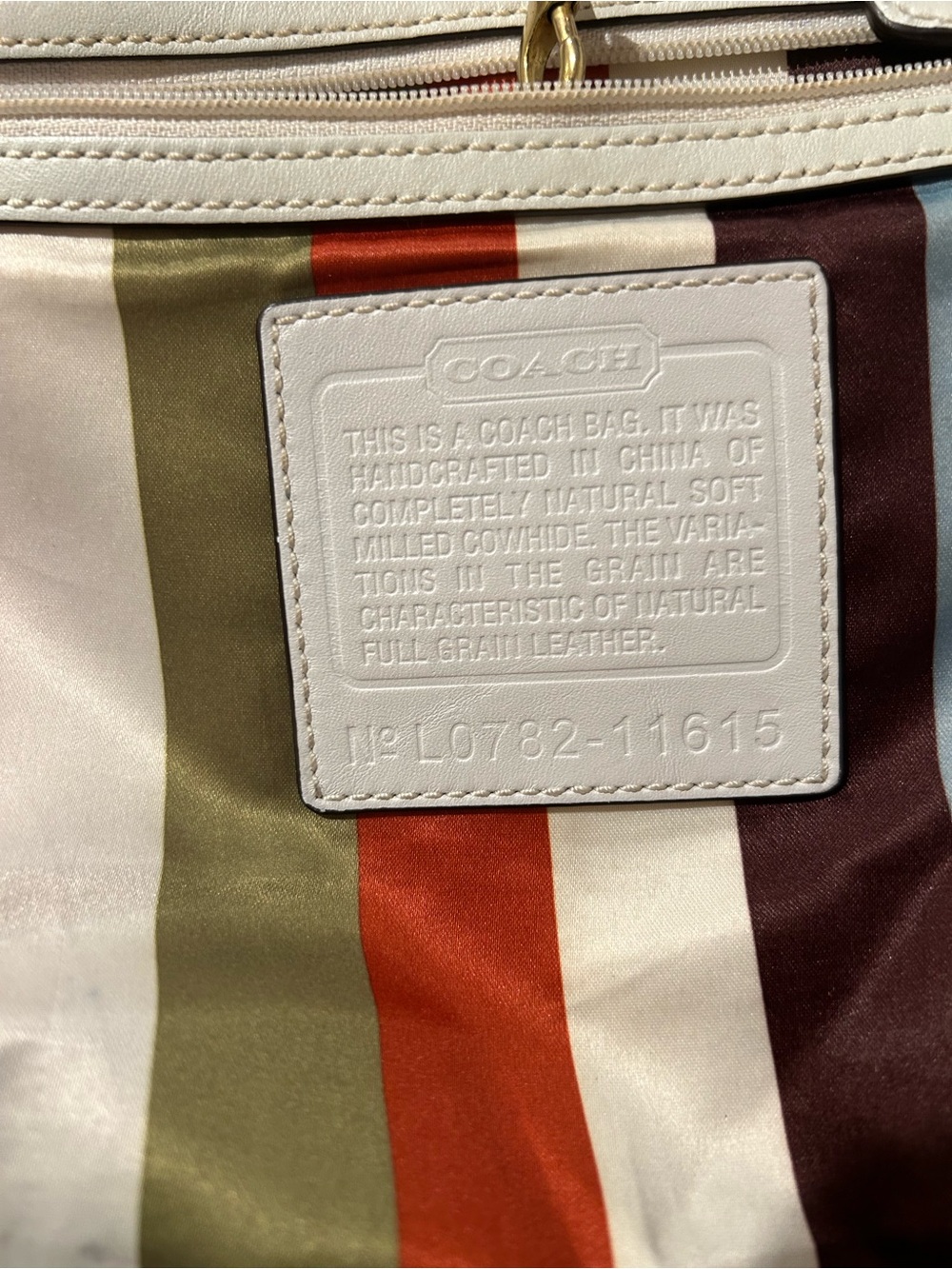 Coach Ergo Legacy shoulder bag crafted from pebbled leather. GUC - Picture 4 of 15